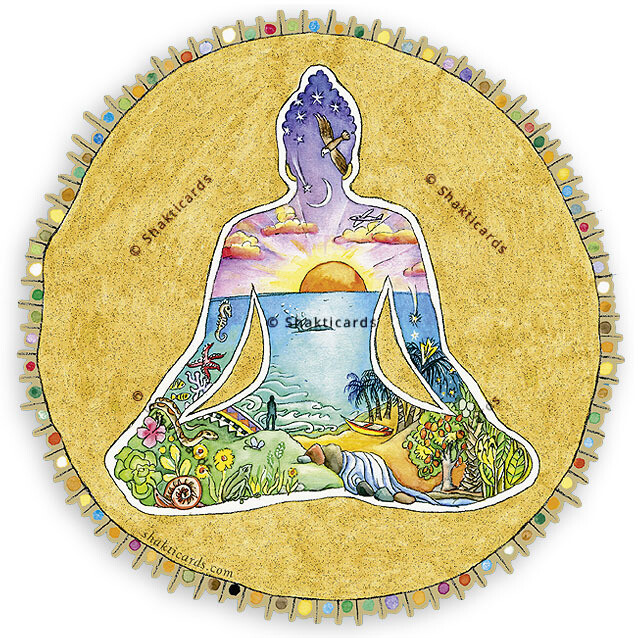Buddha / sticker 10cm