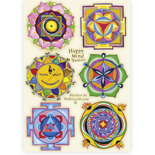 Happy Mind Mandalas / Aufkleber