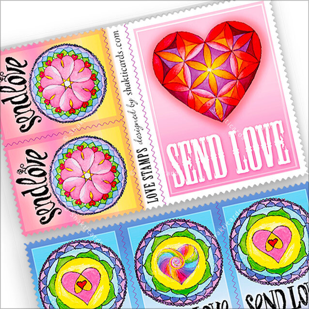 Love Stamps / vegan sticker sheet