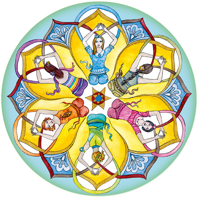 Yoga Circle / 14 cm  Window Sticker