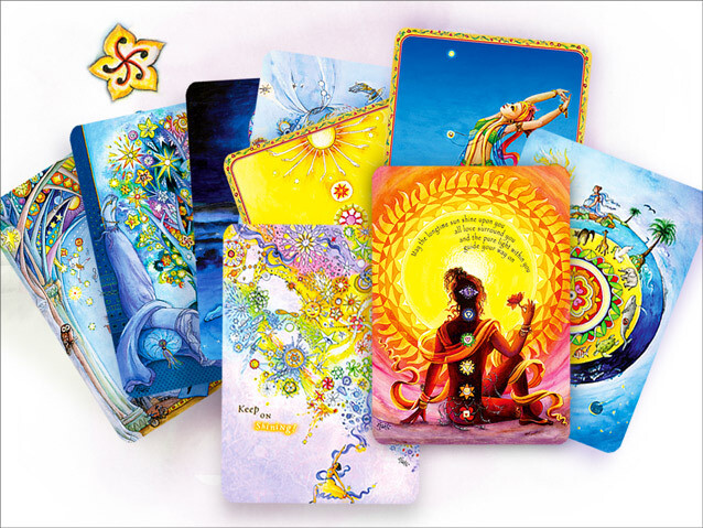 Starlight on Yoga, Set of 9 cards