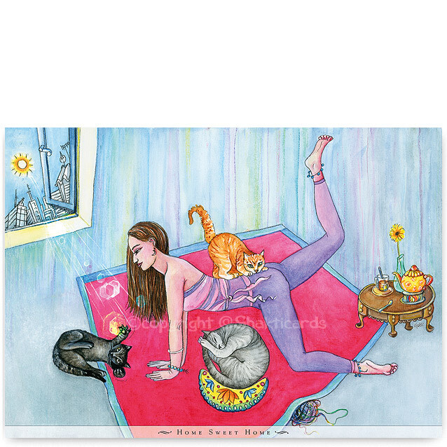 Yoga Cats, Yoga Poster A3​