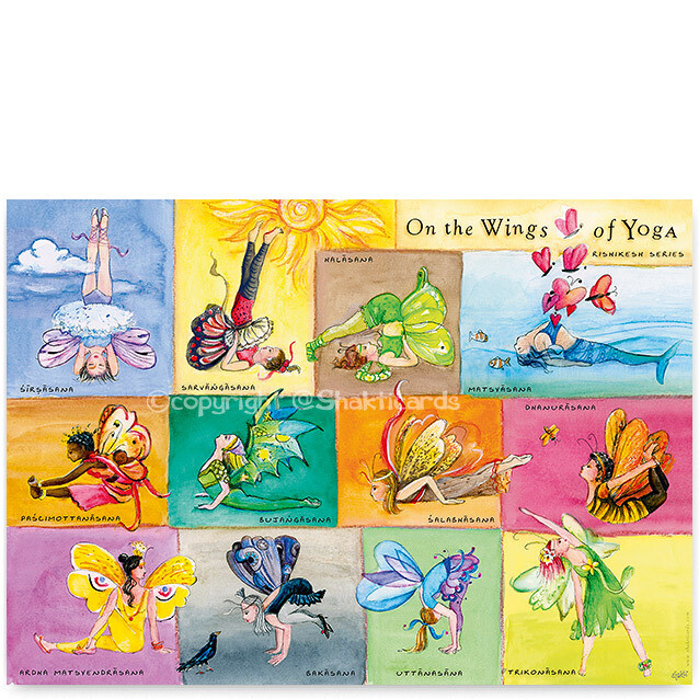Wings of Yoga, Yoga Poster A3​