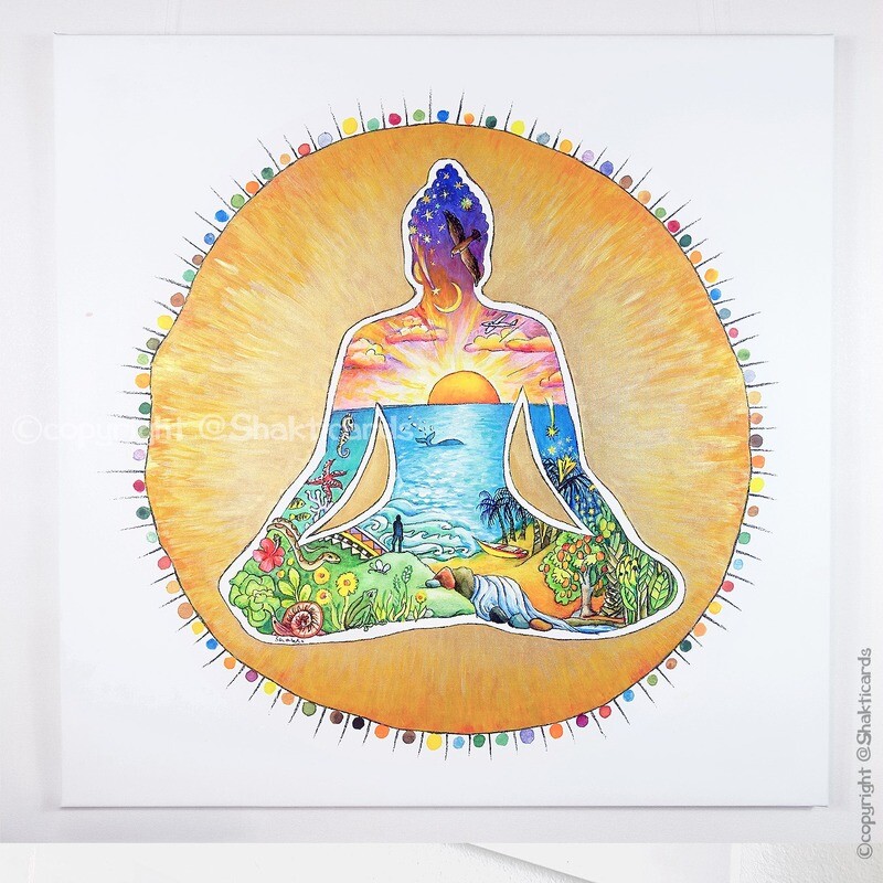 Buddha / 90 x 90 cm