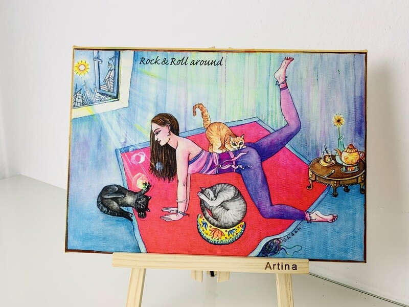 Rock &amp; Roll Cats / 30x21cm