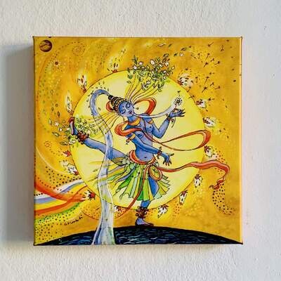 Dancing Shakti / 40 x 40 cm
