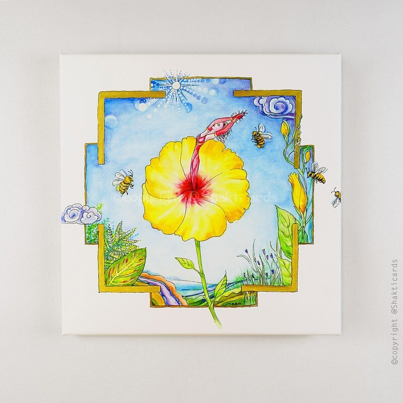 Hello Sunshine! painting 40 x 40 cm