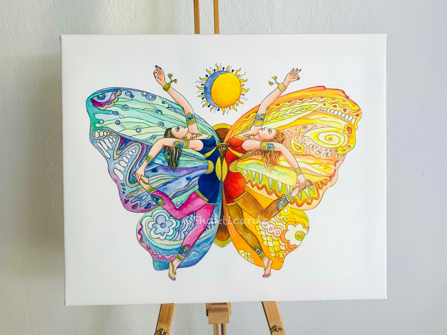 Butterfly Sisters / 60 x 50 cm