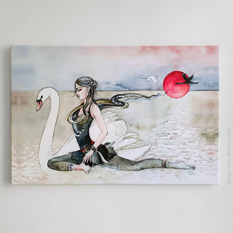 Schwan / 75 x 50 cm