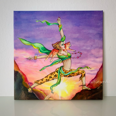 Yofa Warrior, unique painting 40 x 40 cm