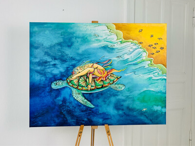 Turtle / 100 x 75 cm