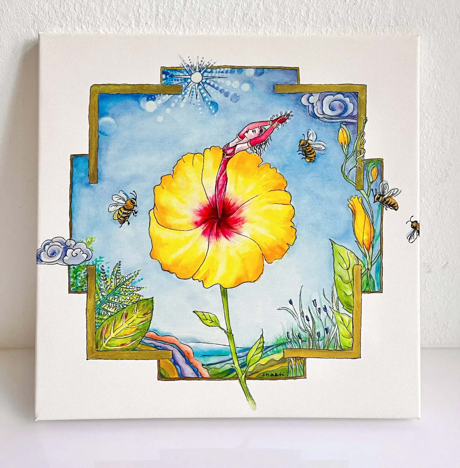 Hello Sunshine! painting 40 x 40 cm Hello Sunshine! painting 40 x 40 cm