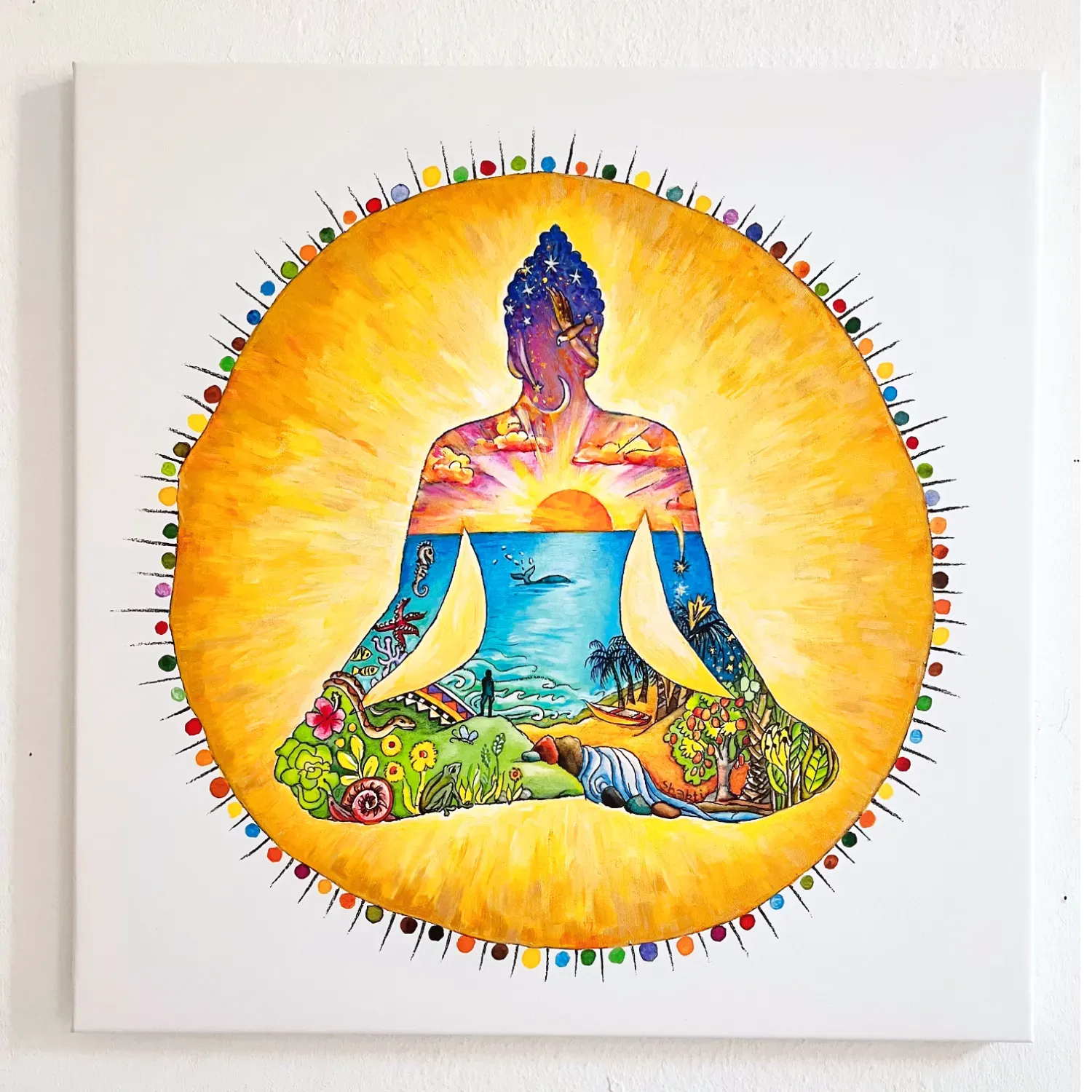 Buddha / 70 x 70 cm