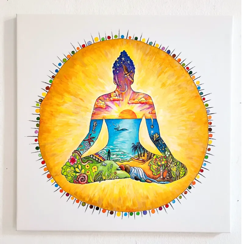 Buddha / 70 x 70 cm