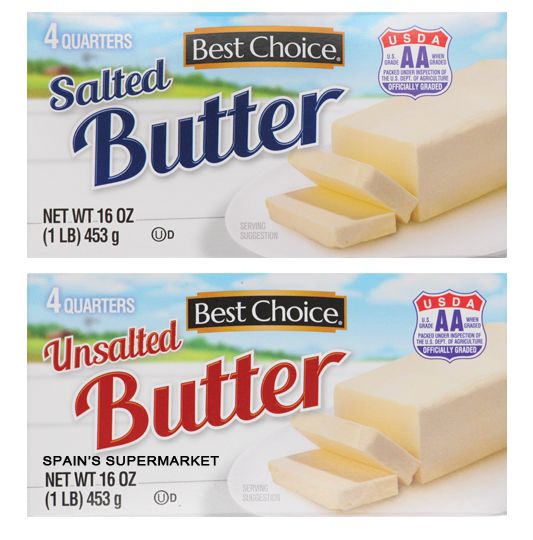 Best Choice Grade AA Pure Butter, 16oz