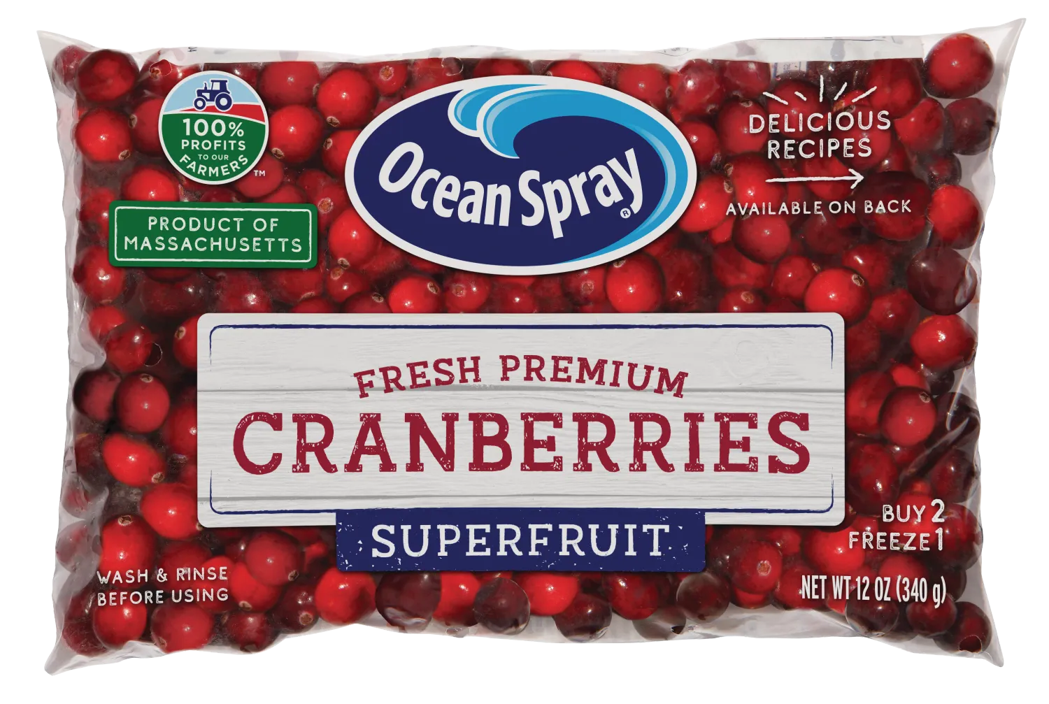 Ocean Spray Fresh Cranberries, 12oz