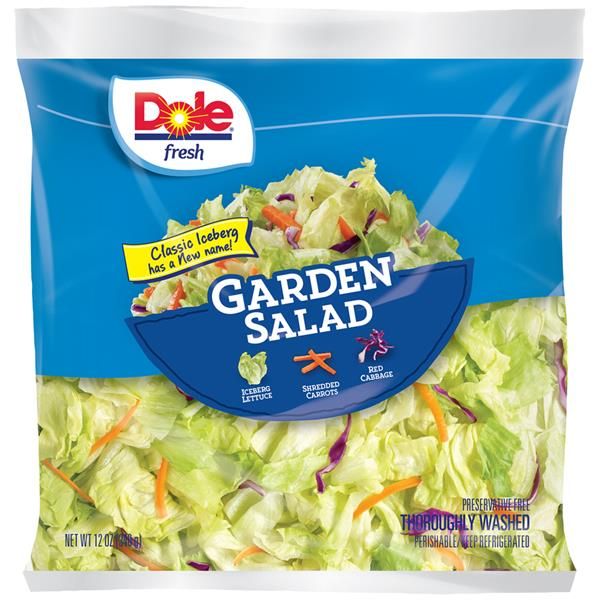 Dole Classic Iceberg Garden Salad, 12oz bag