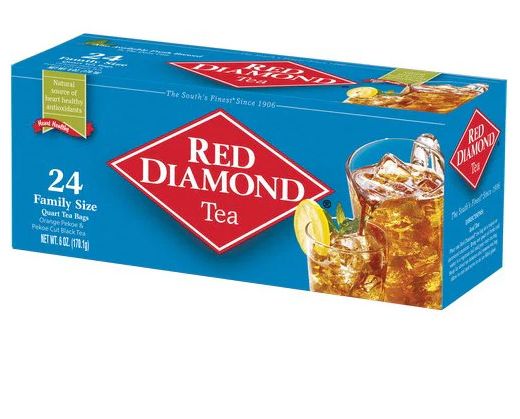 Red Diamond Tea Bags, 24ct Family Size