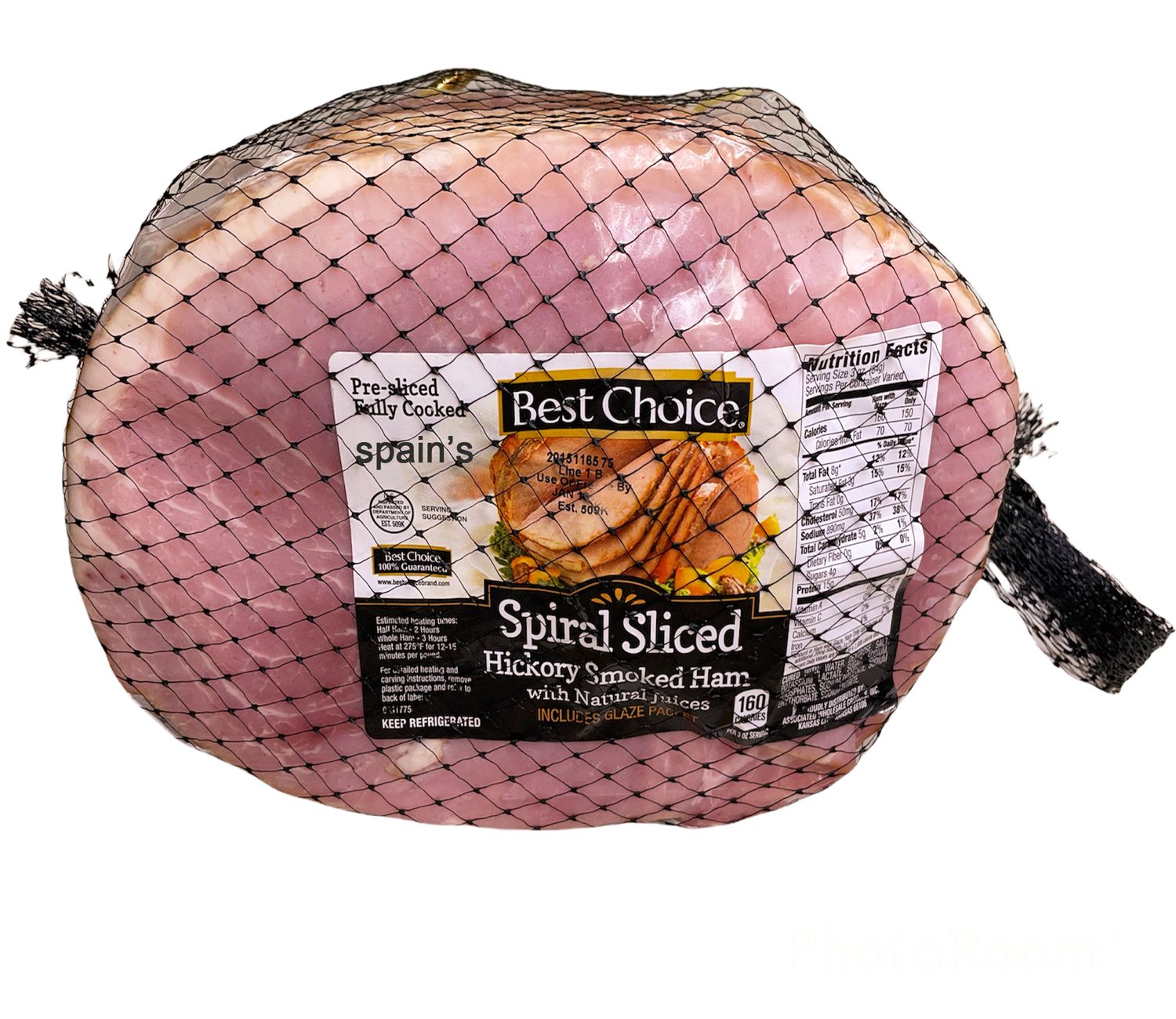Best Choice Spiral Sliced Half Ham
