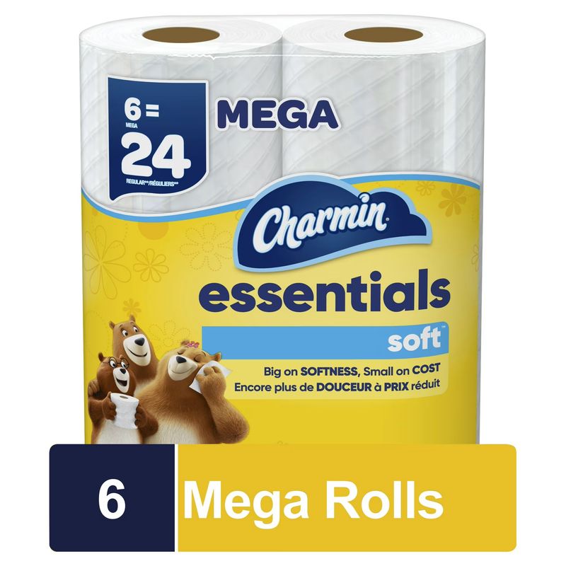 Charmin Essentials Mega Roll, 6ct
