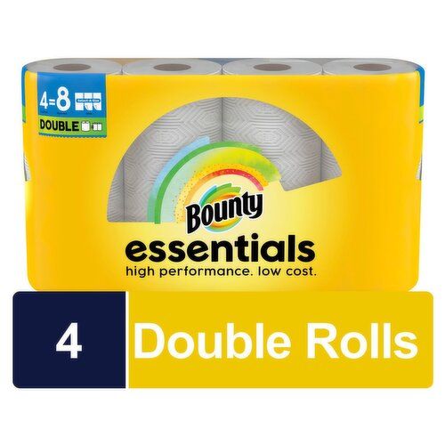 Bounty Essentials Double Roll Towels, 4ct