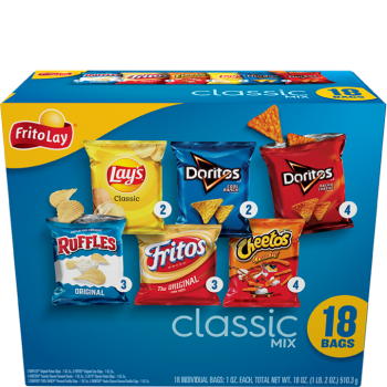 Frito Lay Variety Chips 18ct