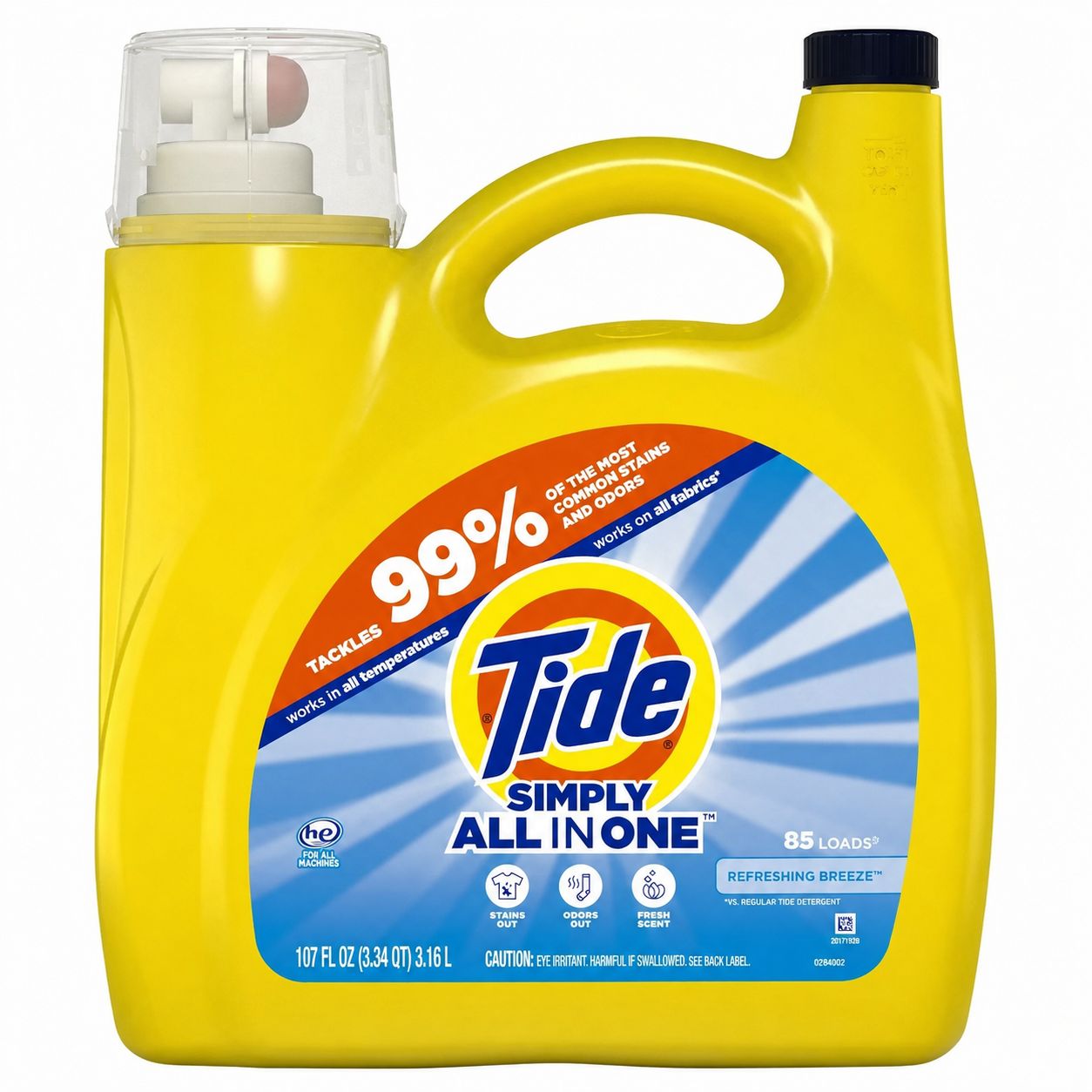 Tide Simply Laundry Detergent, 94 - 107oz