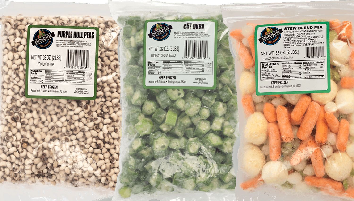 Select Southeastern Frozen Vegetables, 2lb bag