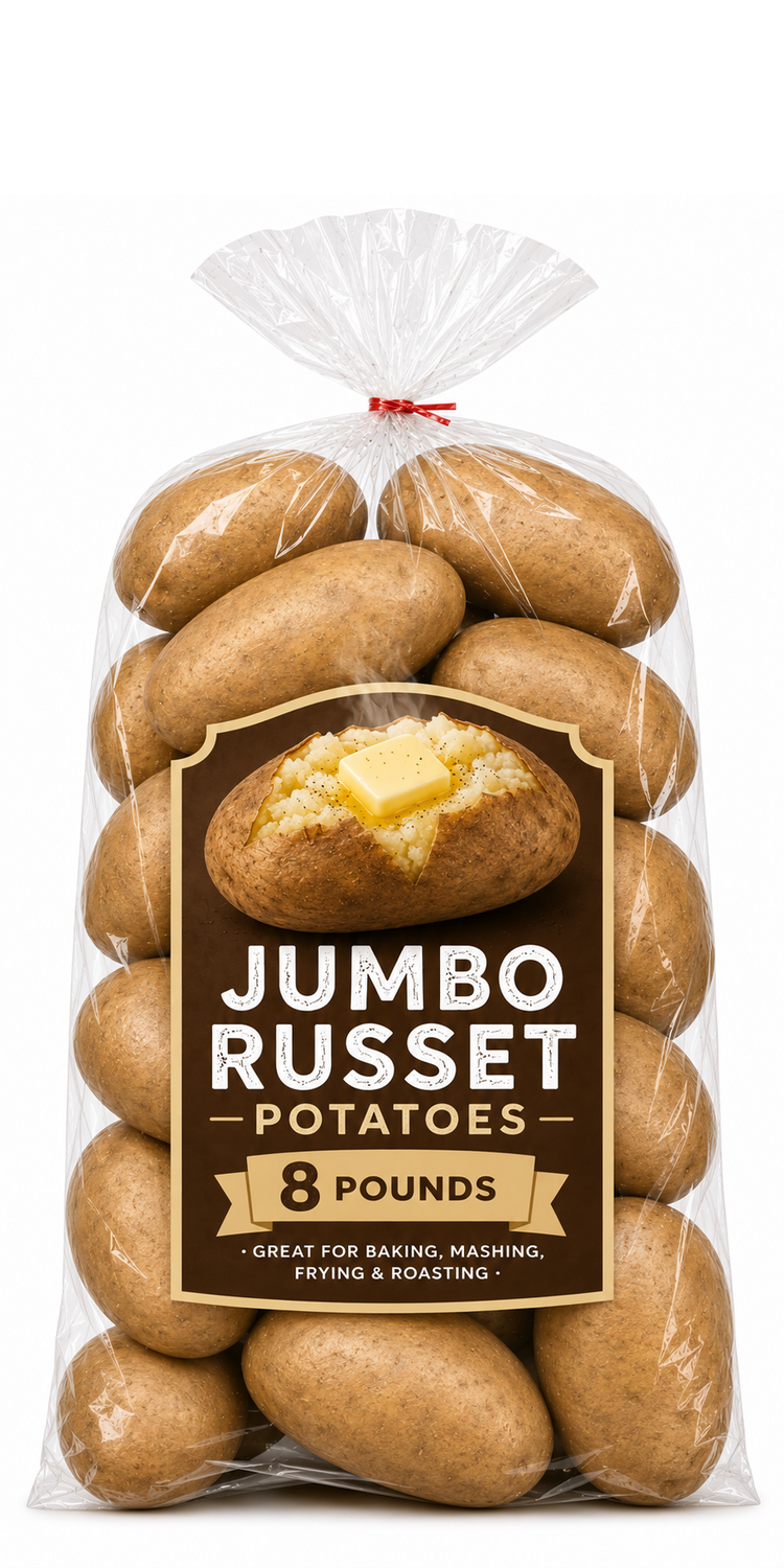 Jumbo Russet Potatoes, 8lb Bag