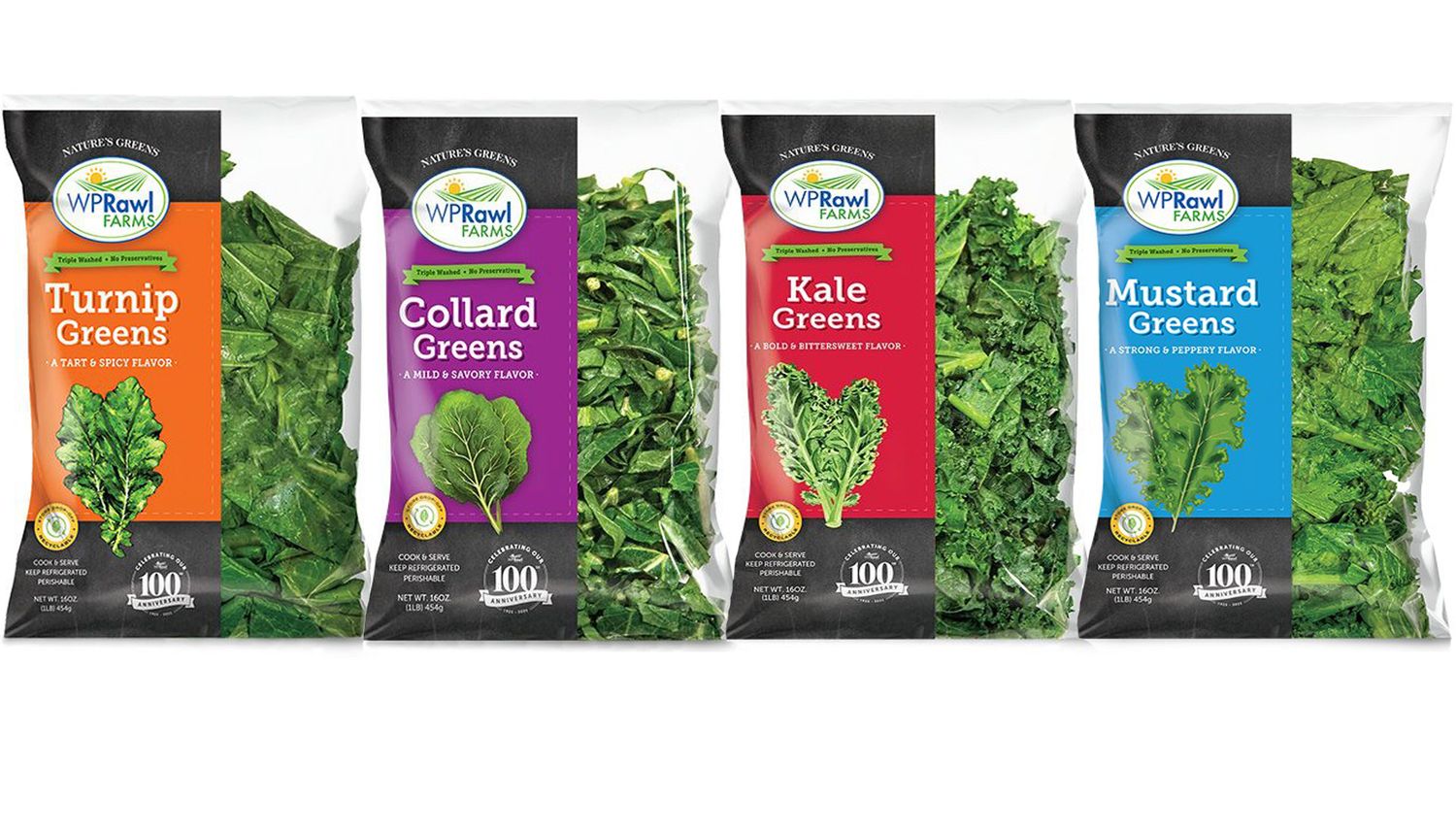 WP Rawl Farms Fresh Greens, 1lb bag