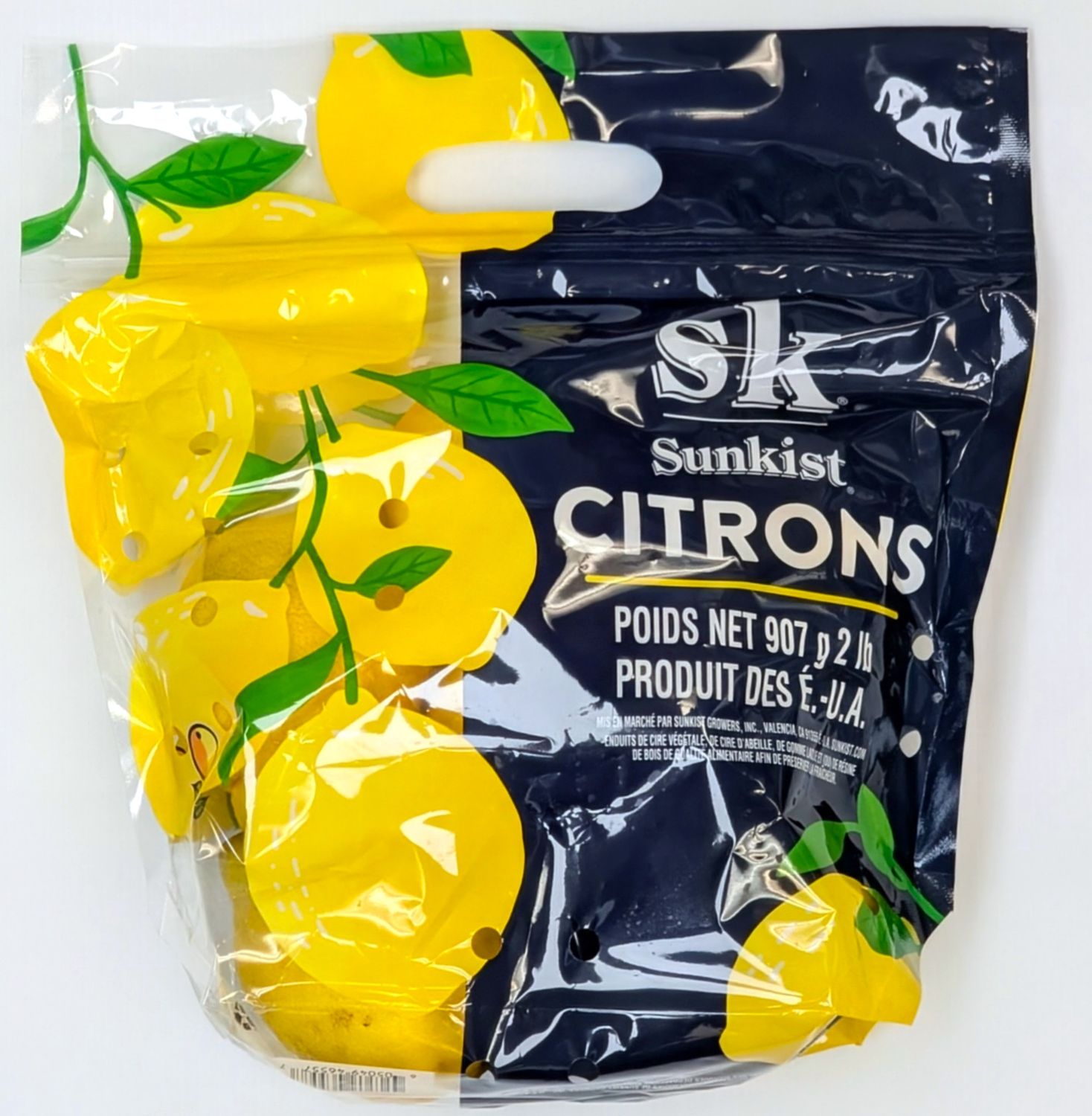 Fresh Sunkist Lemons, 2lb bag