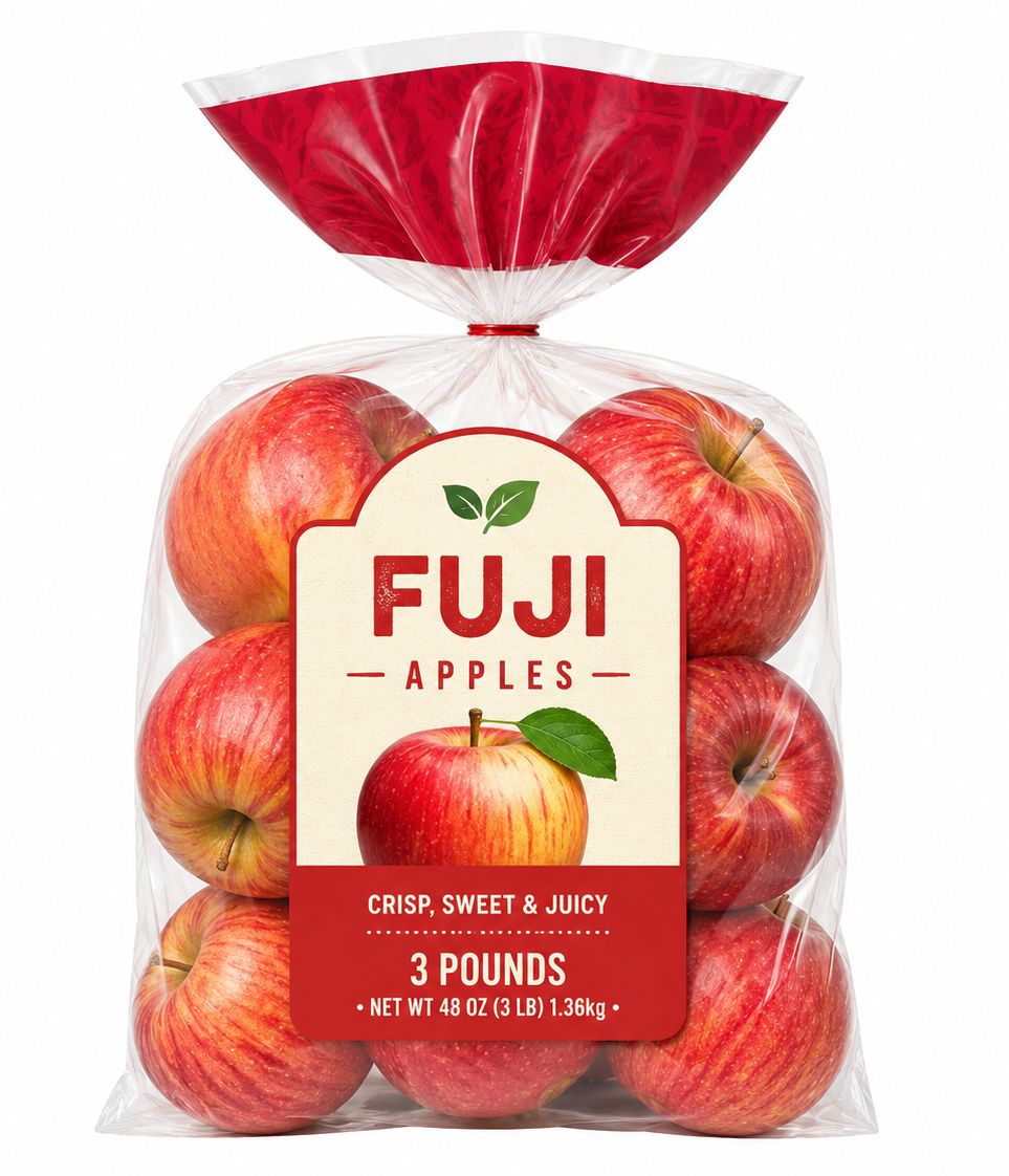 Fresh Fuji Apples, 3lb bag