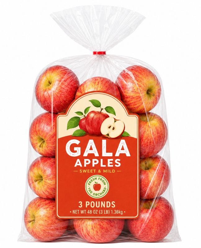 Fresh Gala Apples, 3lb bag