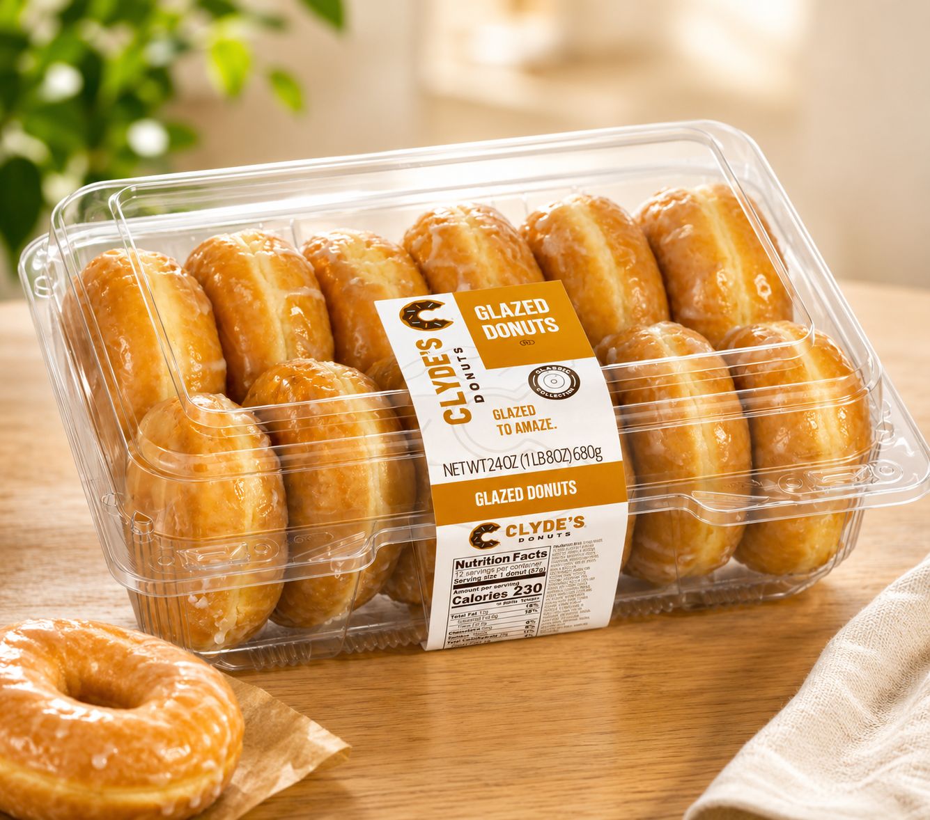 Clyde's Donuts, 12ct 24oz