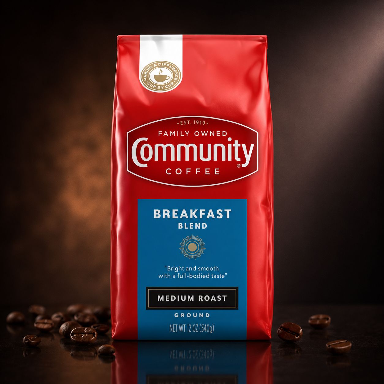 Community Coffee Breakfast Blend, 12oz bag