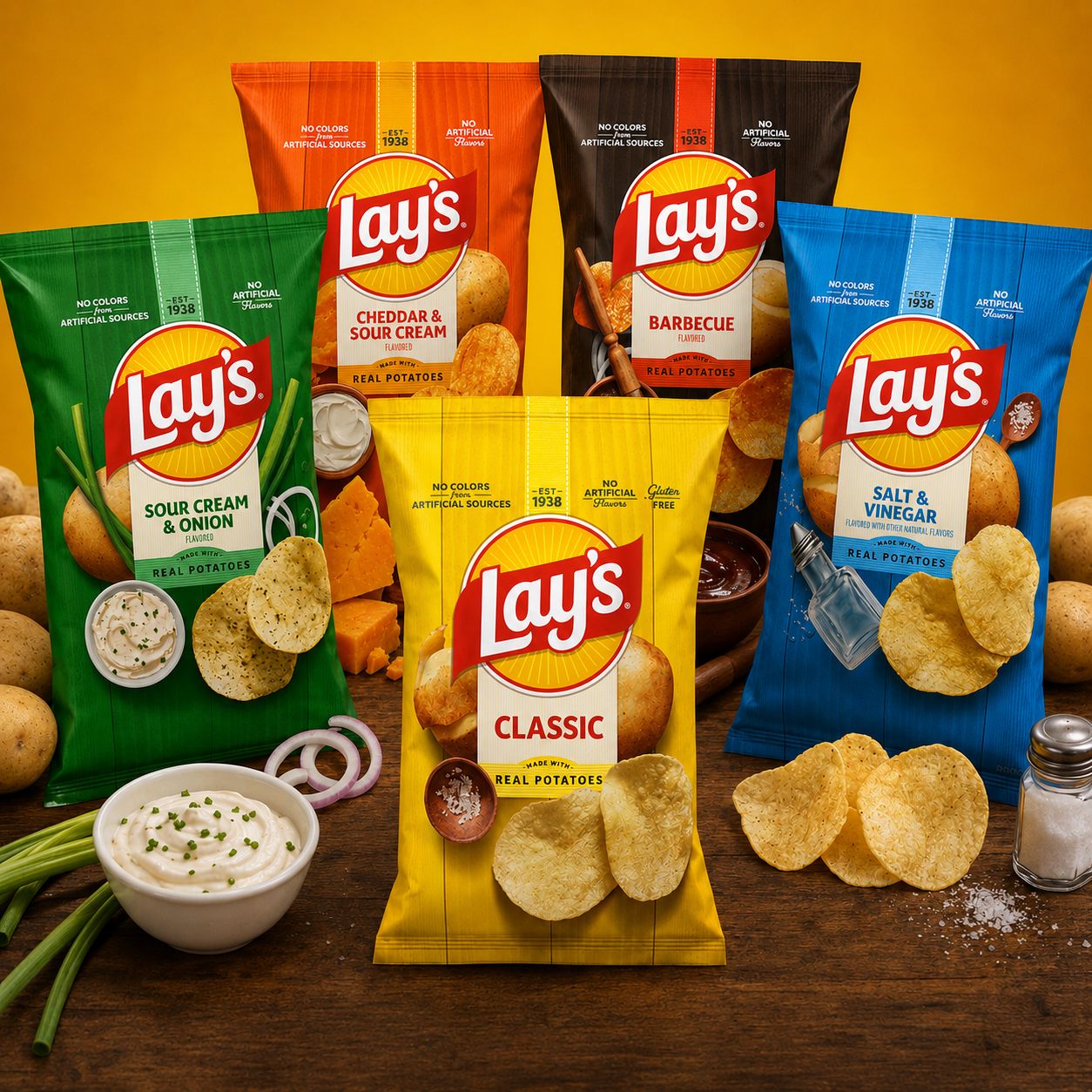 Frito Lay Potato Chips, 8oz