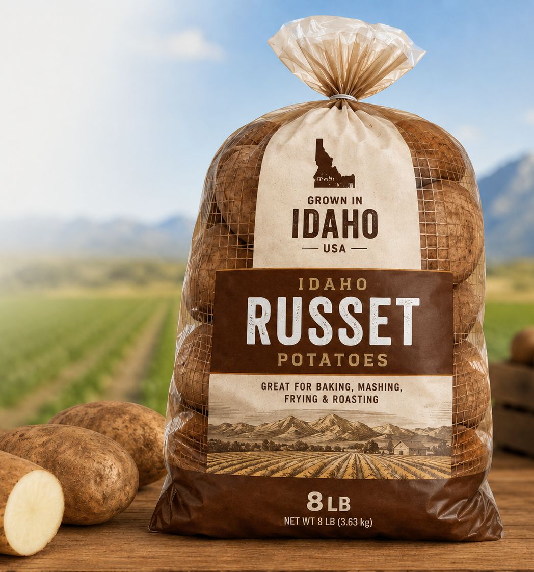 Idaho Russet2.50 Potatoes, 8lb bag
