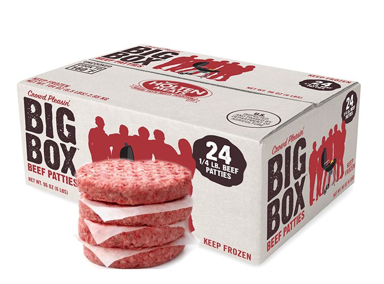 Holten Quarter Pound Beef Patties, 6lb 24ct