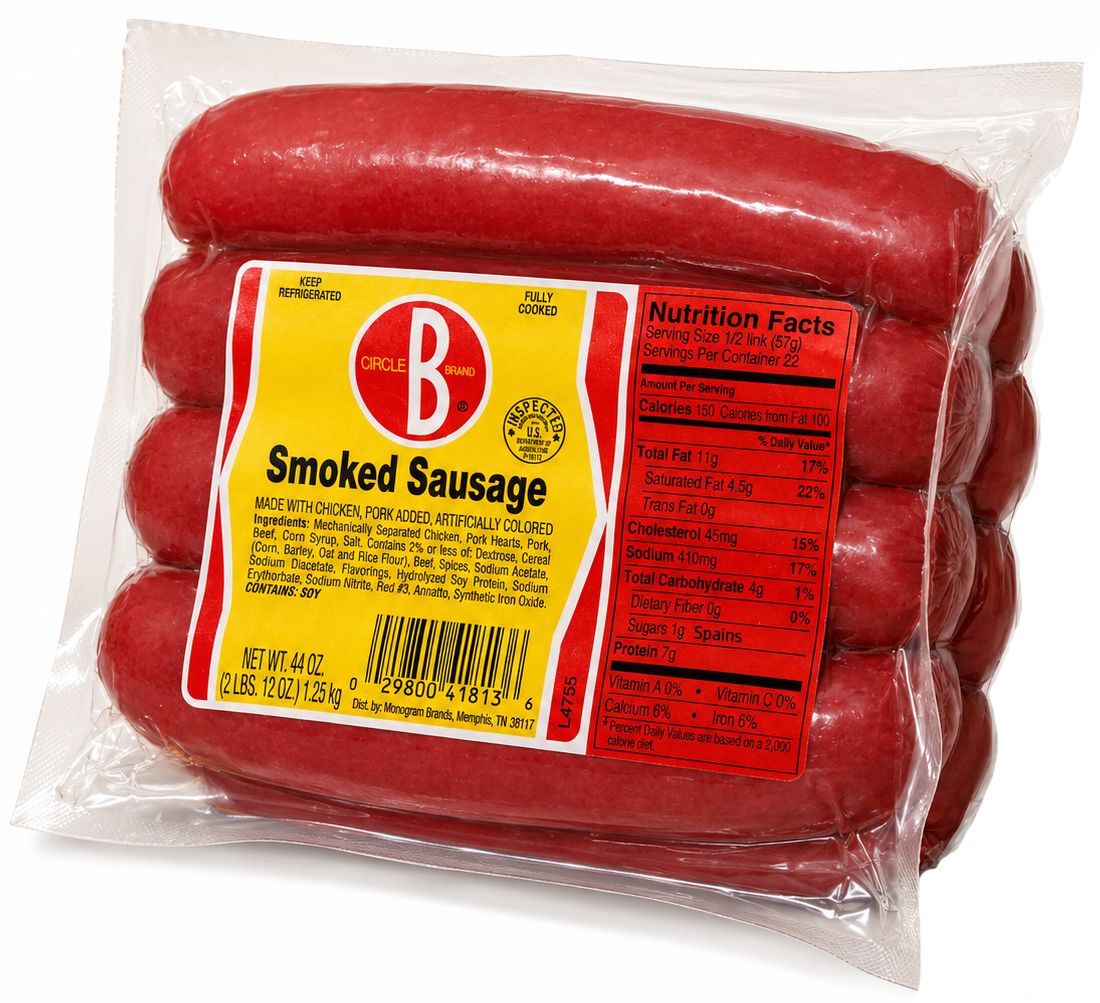Circle B Smoked Sausage, 44oz