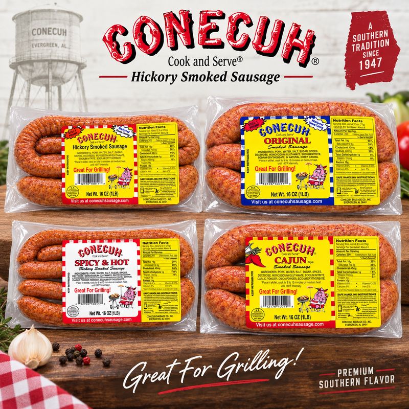 Conecuh Smoked Sausage, 16oz
