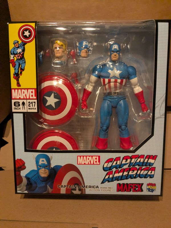 MAFEX CAPTAIN AMERICA COMIC Ver. Figure Medicom Toy No.217 (TAX INCLUDED - IN STOCK)