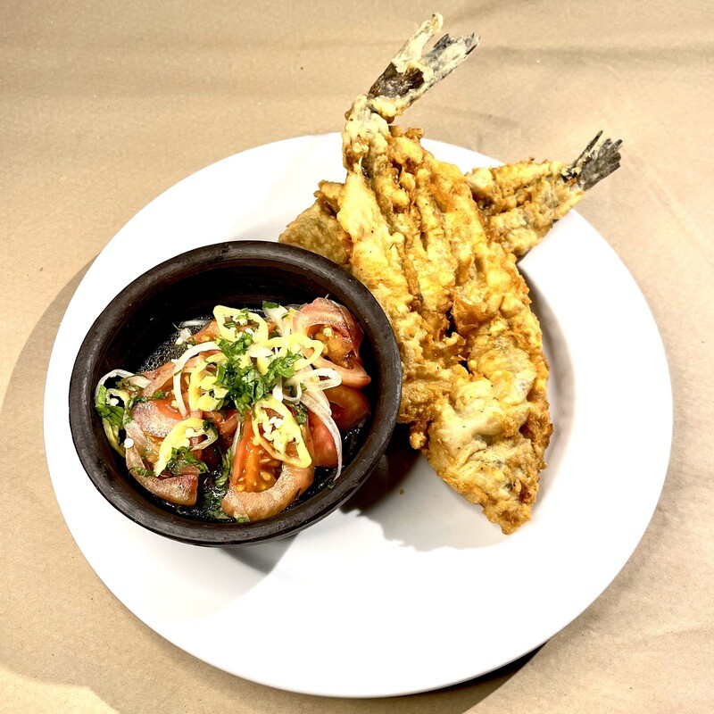 Merluza Frita con Chilena