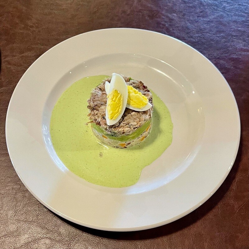 Timbal de pescado ahumado