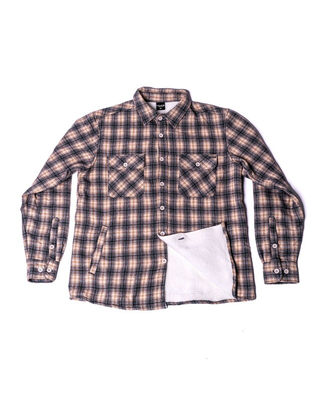 &quot;Frosty&quot; Sherpa Lined flannel jacket