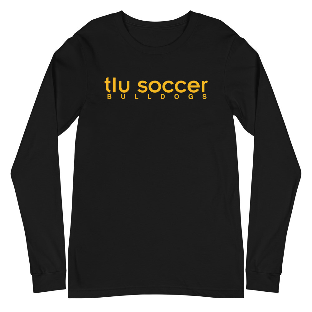 Long Sleeve Tee (Gold Print), Color: Black, Size: XS