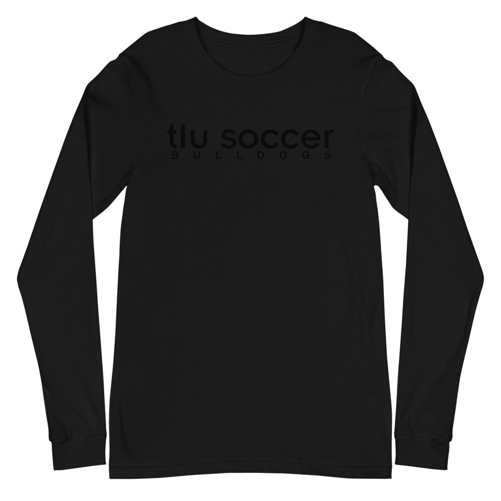 Long Sleeve Tee (Black Print), Color: Black, Size: XS