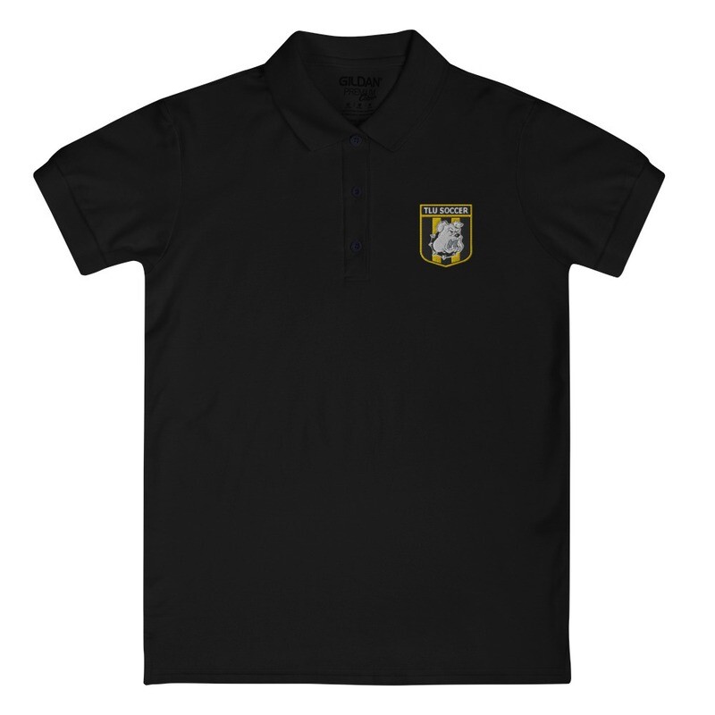 Polo Shirt (Colored Crest), Color: Black, Size: S