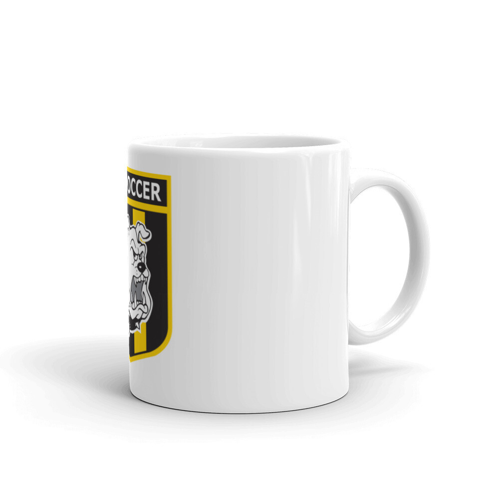 White Glossy Mug (Colored Crest), Size: 11oz