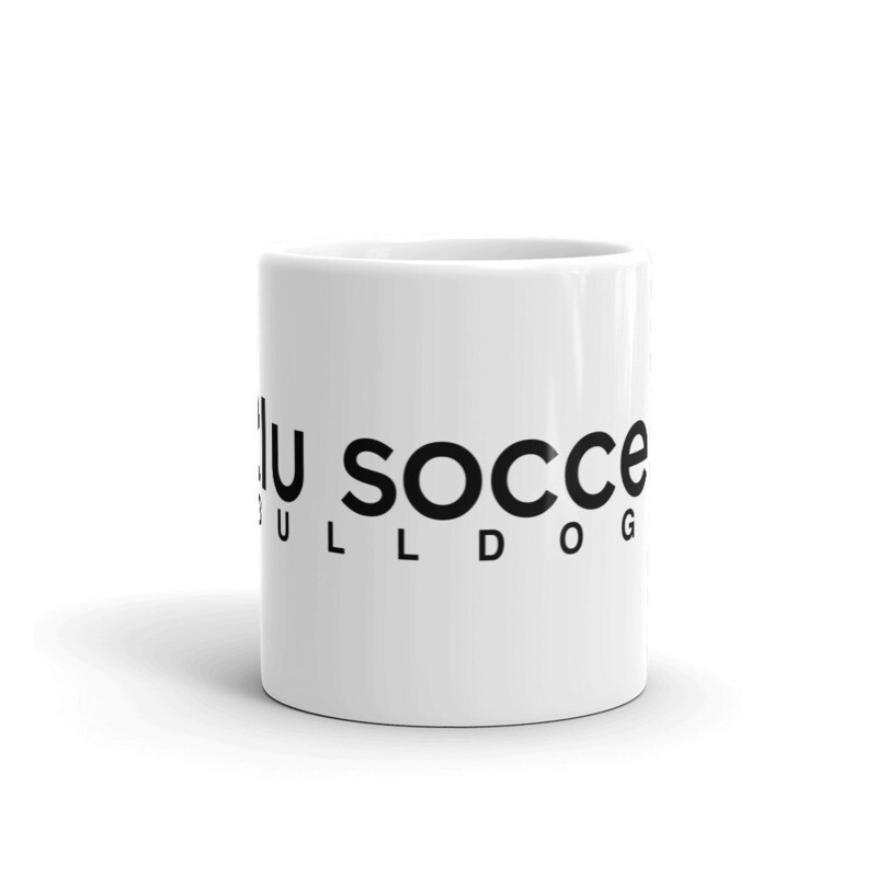 White Glossy Mug (Black Print)