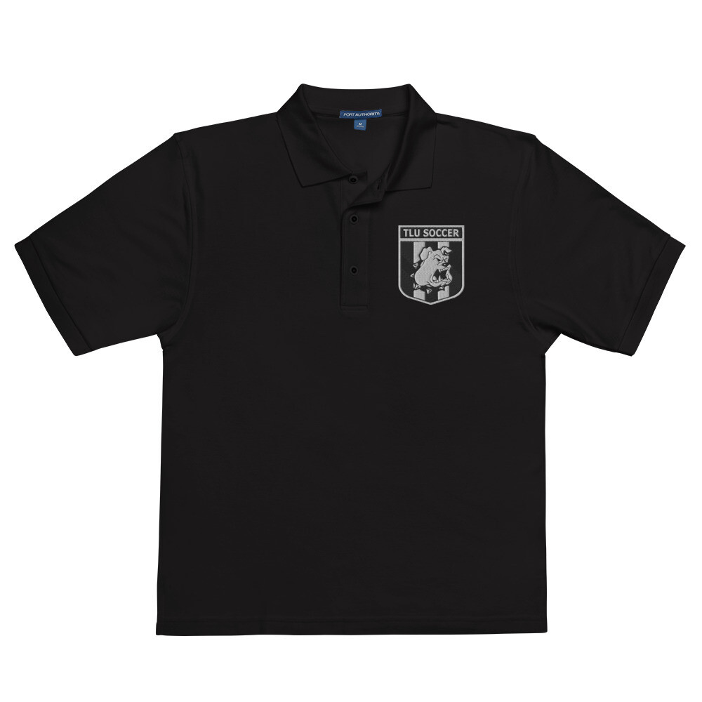 Men&#39;s Premium Polo (White Crest), Color: Black, Size: S